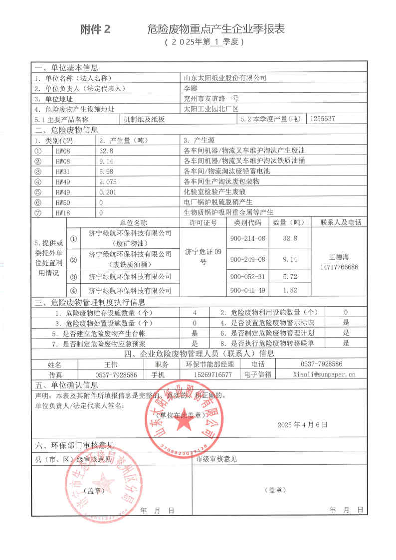 2025年澳门正规电子游戏平台危险废物第一季度报表.jpg